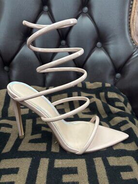 Nude Pink sexy strap heel Size 10